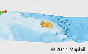 Political Panoramic Map of l'Île des Pins