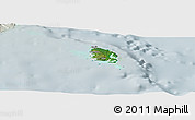 Satellite Panoramic Map of l'Île des Pins, lighten