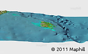 Satellite Panoramic Map of l'Île des Pins