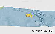 Savanna Style Panoramic Map of l'Île des Pins
