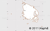Classic Style Simple Map of l'Île des Pins, cropped outside