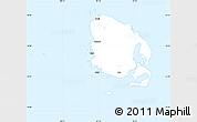 Classic Style Simple Map of l'Île des Pins