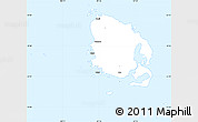 Gray Simple Map of l'Île des Pins