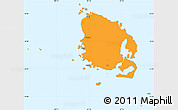 Political Simple Map of l'Île des Pins