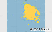 Savanna Style Simple Map of l'Île des Pins