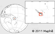 Blank Location Map of Nouméa, highlighted country, highlighted parent region, within the entire country