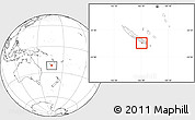 Blank Location Map of Nouméa, highlighted parent region