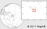 Blank Location Map of Nouméa