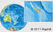 Physical Location Map of Nouméa