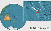Satellite Location Map of Nouméa, highlighted country