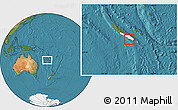 Satellite Location Map of Nouméa, highlighted parent region