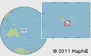 Savanna Style Location Map of Nouméa, highlighted parent region, within the entire country