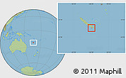 Savanna Style Location Map of Nouméa