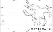 Blank Simple Map of Nouméa, cropped outside, no labels