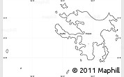 Blank Simple Map of Nouméa, cropped outside
