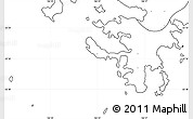 Blank Simple Map of Nouméa, no labels