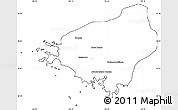 Blank Simple Map of Païta, cropped outside