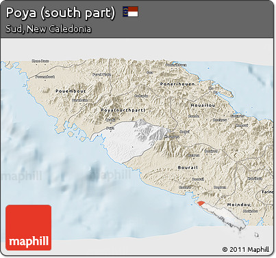 Classic Style 3D Map of Poya (south Part)