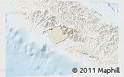 Shaded Relief 3D Map of Poya (south part), lighten