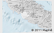 Silver Style 3D Map of Poya (south part)