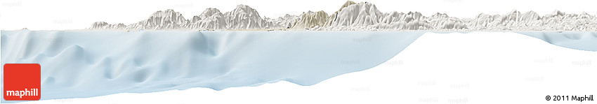 Shaded Relief Horizon Map of Poya (south Part), lighten Shaded Relief Horizon Map of Poya (south Part), lighten