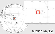 Blank Location Map of Poya (south part), within the entire country