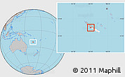 Gray Location Map of Poya (south part), highlighted parent region