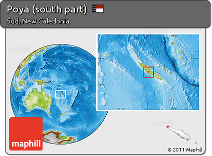 Physical Location Map of Poya (south Part)