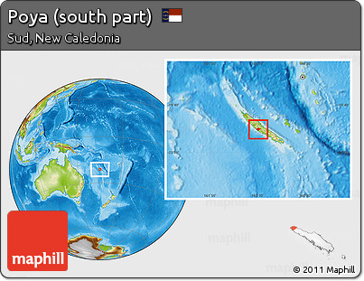 Physical Location Map of Poya (south Part)