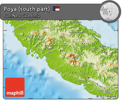 Physical Map of Poya (south Part)