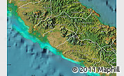 Satellite Map of Poya (south part)