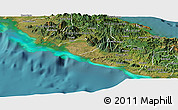 Satellite Panoramic Map of Poya (south part)