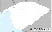 Gray Simple Map of Poya (south part)