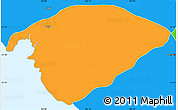 Political Simple Map of Poya (south part)