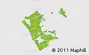 Physical 3D Map of Auckland, cropped outside