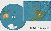 Satellite Location Map of Franklin