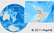 Shaded Relief Location Map of Franklin