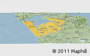 Savanna Style Panoramic Map of Franklin