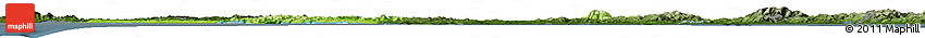 Physical Horizon Map of Auckland, darken