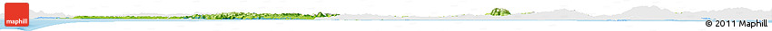 Physical Horizon Map of Auckland, single color outside