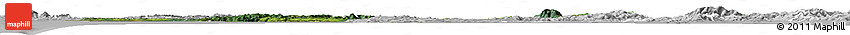 Satellite Horizon Map of Auckland, lighten, desaturated
