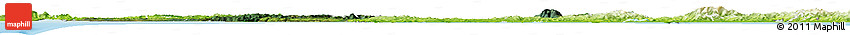 Satellite Horizon Map of Auckland, physical outside