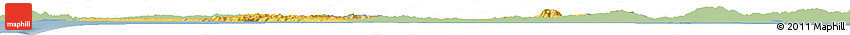 Savanna Style Horizon Map of Auckland, single color outside
