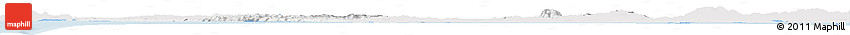 Silver Style Horizon Map of Auckland, single color outside