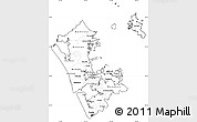 Blank Simple Map of Auckland, cropped outside