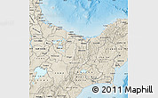 Shaded Relief Map of Bay of Plenty