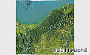 Satellite 3D Map of Opotiki