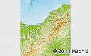 Physical Map of Opotiki