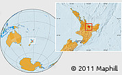 Political Location Map of Rotorua