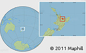 Savanna Style Location Map of Rotorua